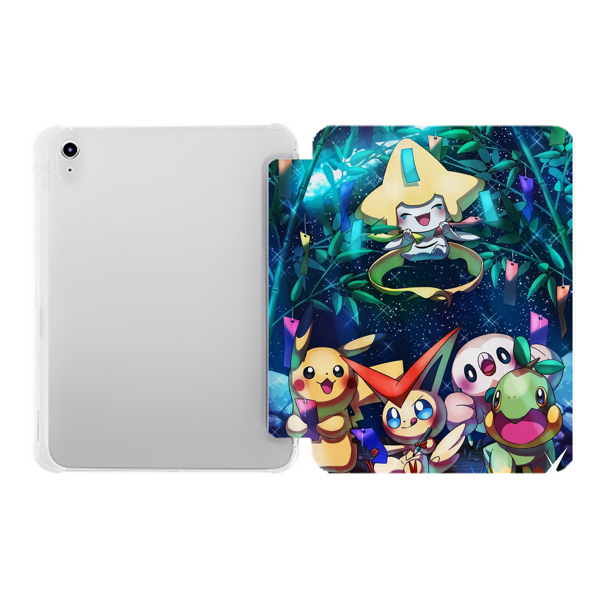 （画像用） ポケットモンスター Pokémon IPad ケース ペン収納付き 三つ折りスタンド PUレザー×シリコン 対応機種9.5/10.5/10.9インチ